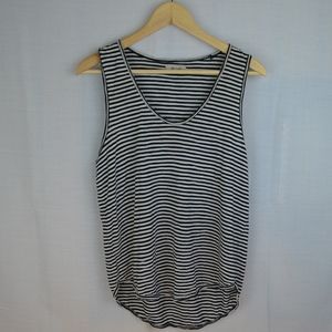 Black + white striped tank [Madewell] Large